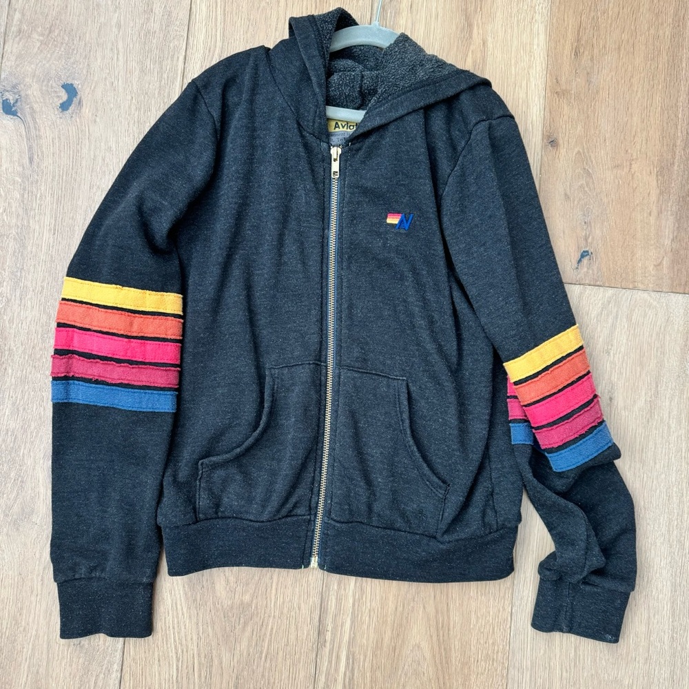 Aviator Nation Brooklyn Zip Patch Hoodie Jacket